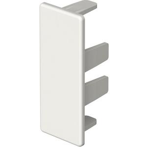 Endstück für Leitungsführungskanal - Endstück 20x50mm PVC reinweiß RAL 9010 - 6154557