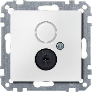 Kommunikationstechnik - Lautsprecher-Steckdosen-Einsatz polarweiß - 297419