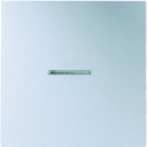 Abdeckung für Schalter, Taster, Dimmer, Jalousie - Wippe Linse Lichtleiter für Wipp-Kontrollschalter BA 1-fach Aluminium - AL2990KO5