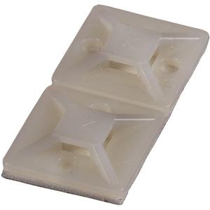 Befestigungssockel und -element für Kabelbinder - Klebesockel natur bis 3,6mm 19x19mm - 262160