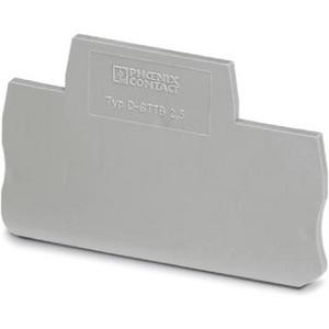 Abschluss- und Zwischenplatte für Reihenklemme - Abschlussdeckel - D-STTB 2,5 - 3030459