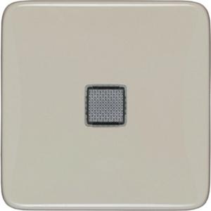 Abdeckung für Schalter, Taster, Dimmer, Jalousie - Wippe Kontroll mit Fenster Creo mandelweiß - 776008
