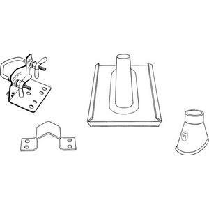 Antennenmontagematerial - Mast Zubehör Set für Rohre mit Ø 48 - 50 mm - 140409