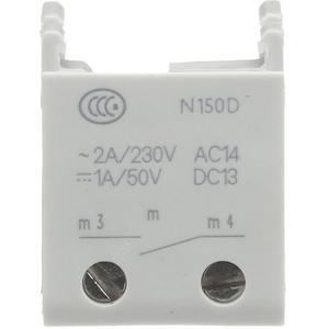 Aufbauset für Reiheneinbaugeräte - Unten anbaubarer Hilfskontakt 1 Schließer AC14 2A/230VAC - 2CDS200970R0032