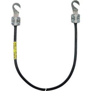 Zubehör für Erdung und Blitzschutz - Erdungsleitungen 10 mm² mit Kabelschuhen offen 0,35 m - 410003