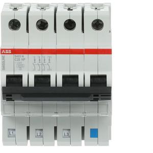 Leitungsschutzschalter - LS-Schutzschalter 4-polig 10kA C-Char 25A 4TE - 2CCS573103R8254