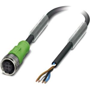 Konfektioniertes Sensor-Aktor-Kabel - Sensor-/Aktor-Kabel - SAC-4P- 5,0-PVC/M12FS BK - 1515811