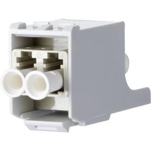 LWL-Kupplung - OpDAT modul LC-Duplex OM2 (Keramik beige) MM - 1509107B-I