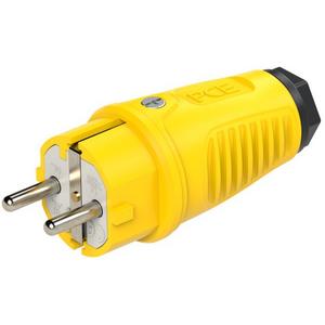 SCHUKO-Stecker - Taurus2 Gummistecker gelb 16A IP54 - 0511-ES