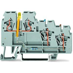 Initiator/Aktor-Reihenklemme - 3-Leiter-Initiatorenklemme LED gelb für NPN schaltende Initiatoren 2,5 mm² - 270-560/281-507