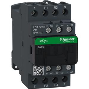 Leistungsschütz, AC-schaltend - Schütz TeSys LC1-D 4-polig 2 Schließer+2 Öffner- AC-1 440 V 20 A - Spule 36 V DC - LC1D098CD