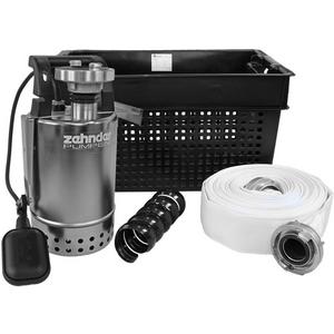 Abwassertauchpumpe - Flutset mit Schmutzwasser-Tauchpumpe - 16916