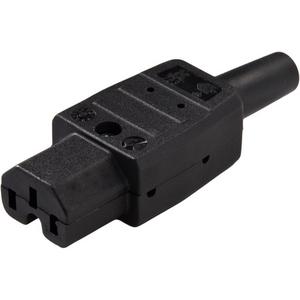 Gerätesteckvorrichtung - Gerätestecker 10A schwarz - 783/SW
