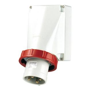 CEE-Gerätestecker - CEE-Wandgerätestecker 63A 4p 400V 6h IP67 - AM 357