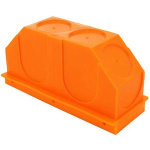 Zubehör für Dose/Gehäuse für Montage in der Wand/Decke - Sammeldose für Betoninstallation Orange 120 mm x 50 mm - P518