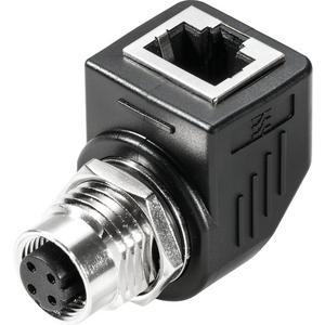 Kommunikationstechnik-Adapter - Adapterstecker RJ45 IP67 Anschluss 1: RJ45 90° Anschluss 2: M12 Schirmung: Ja - 8901630000