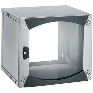 Netzwerkgehäuse - Netzwerkschrank 9HE B600 T400 fest 19 Zoll-Glastür R7035 - NSYOPB9U4F