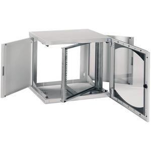 Netzwerkgehäuse - Netzwerkschrank 18HE B600 T500 schwenk 19 Zoll-Glastür R7035 - NSYOPB18U5P