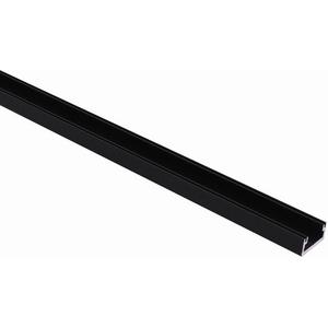 U-Profil, Aluminium - LED Profil MILANO 3m schwarz eloxiert - BSLPM/1-3