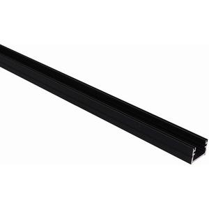 U-Profil, Aluminium - LED Profil ROMA Aluprofil 3m schwarz - BSLPR/1-3