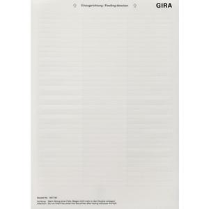 Bezeichnungsmaterial für Installationsschalterprogramme - Beschriftungsbögen 62,8 x 6,8 mm Zubehör - 145700