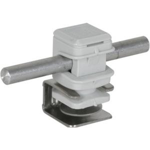 Dachleitungshalter für Blitzschutz - Dachleitungshalter mit Klemmtechnik für Dachflächen 4-6 mm - 204069