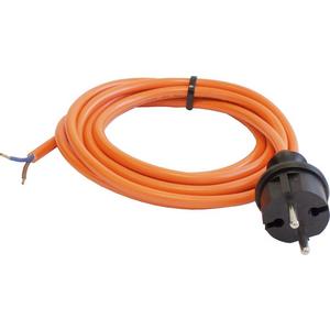 Netzanschlussleitung - PUR-Anschlussleitung 5m H05BQ-F 2x1,0 orange - 70913