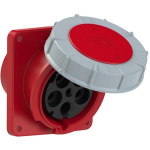 CEE-Anbausteckdose - CEE-Anbausteckdose schräg 125A 5p 6h IP67 TWIST 400V - 445-6