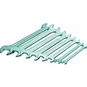 Schraubenschlüsselset - Doppelmaulschlüssel-Satz 8tlg DIN 3110 und ISO 3318 Maulstellung 15° - 112310