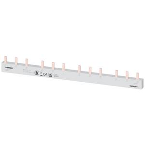 Phasenschiene - Stiftsammelschiene, 10mm² Anschluss: 4x (3-phasig+HS/FS) berührungssicher - 5ST3617