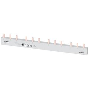 Phasenschiene - Stiftsammelschiene, 16mm² Anschluss: 4x (3-phasig+HS/FS) berührungssicher - 5ST3647