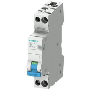 Geräteschutzschalter - Geräteschutzschalter F1 1A AC 230V 50/60Hz - 5SY1701-2