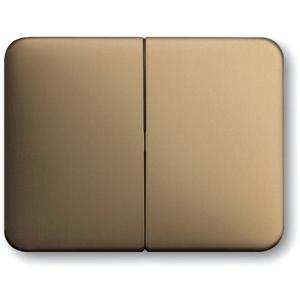 Abdeckung für Schalter, Taster, Dimmer, Jalousie - Wippe für Serien Wechsel/Wechsel Doppeltaster Bronze matt - 2CKA001751A1773