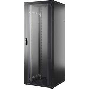 Netzwerk-/Serverschrank - 19 Zoll Netzwerkschrank PRO 42HE 800x800mm Front-/Rücktür/Glas/Stahl, 1-Teilig - PRO-4288TS.G1SV