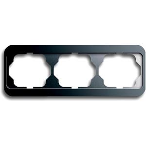 Abdeckrahmen - Abdeckrahmen alpha 3-fach waagerecht Platin matt - 2CKA001754A1637