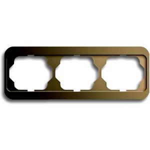 Abdeckrahmen - Abdeckrahmen alpha 3-fach waagerecht Bronze matt - 2CKA001754A1728