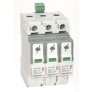 Überspannungsableiter für Energietechnik/Stromversorgung - Überspannungsableiter Typ 2 Y-Schaltung+FM 600VDC Imax 40 kA (Ucpv )720VAC 3M - 414155