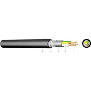 färbige Adern - PVC NF-Leitung Cu geschirmt YMLCM 2x0,75 - 100m Bund - YMLCM   2X0,75