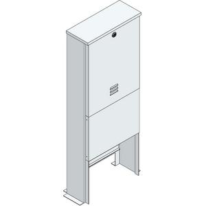 Schaltschrank (leer) - AP-Antennenverteiler für Kabel außen B410xH1100xT165mm mit Montageplatte - ATEM-3