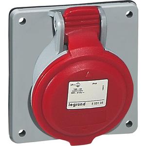 CEE-Anbausteckdose - CEE-Steckdose 5P 32A 415V Rot IP44 - 555289