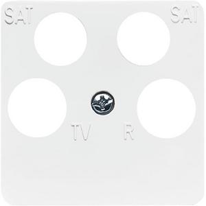 Kommunikationstechnik - Zentralscheibe TV / SAT 4-fach alpinweiß - Reflex SI - 2CKA001753A8659