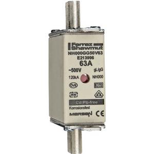 NH-Sicherungseinsatz - NH-Sicherung gG Gr.000 500VAC/250VDC 16A mit spannungsführenden Grifflaschen - K222097
