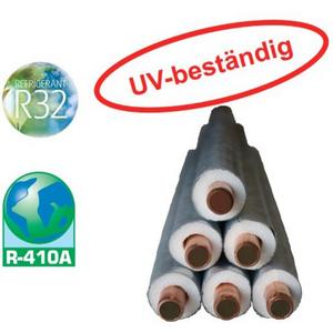 Zubehör für Klimaanlage - Isolierte Kältemittelleitung 1/2", UV-beständig, Wandstärke 0,8mm, Bund 25m - HKML 12/25 UV