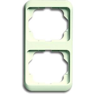 Abdeckrahmen - Abdeckrahmen alpha 2-fach senkrecht cremeweiß glänzend - 2CKA001754A3757