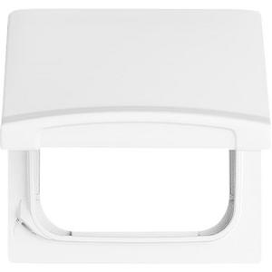 Übergangsadapter für Installationsschalterprogramme - Zwischenring mit Klappdeckel für Duro/Reflex alpinweiß - Allwetter 44 (IP44) - 2CKA001710A1860