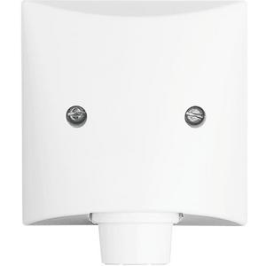 Abdeckung für Schalter, Taster, Dimmer, Jalousie - Zentralscheibe Leitungsauslass mit Tragring alpinweiß - Allwetter 44 (IP44) - 2CKA001710A1845