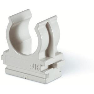 Rohrschelle - Klemmschellen anreihbar grau Ø 50mm - CF50G