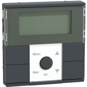 Zeitschaltuhr elektronisch f. Installationsschalterprogramme - Zeitschaltuhr-Modul System M anthrazit MEG5755-0414 - MEG5755-0414