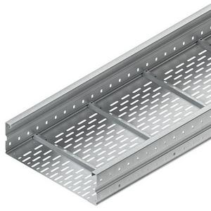 Kabelrinne/Weitspannkabelrinne - Weitspannkabelrinne 150x300x6000 mm t=1,5 mm gelocht Stahl bandverzinkt - 313303