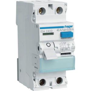 Fehlerstrom-Schutzschalter - FI-Schutzschalter  40A 2-polig 30mA Typ A - CDA240D